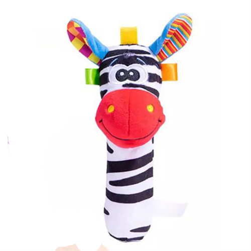 SOZZY Soft Animal Toy Rattle ( Zebra )
