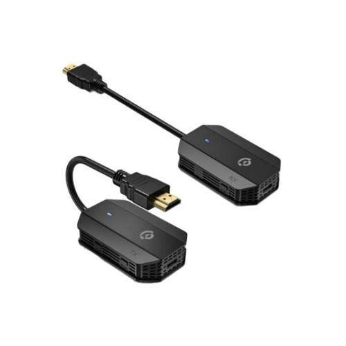 Powerology PHDMRABK Wireless Full HD1080P HDMI Mirroring Adaptor Pair with USB-C Cable