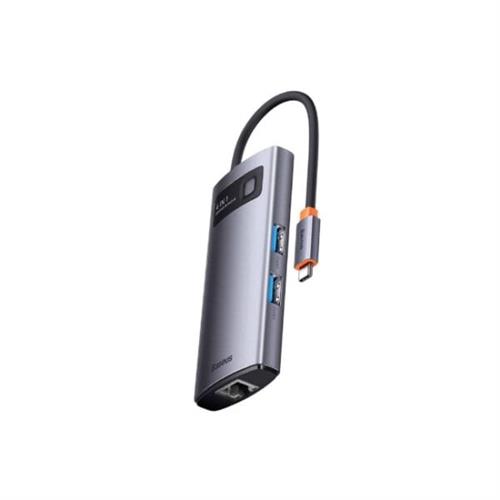 Baseus Metal Gleam 4in1 Type C To USB 3.0*3+ RJ45*1 LAN Adapter