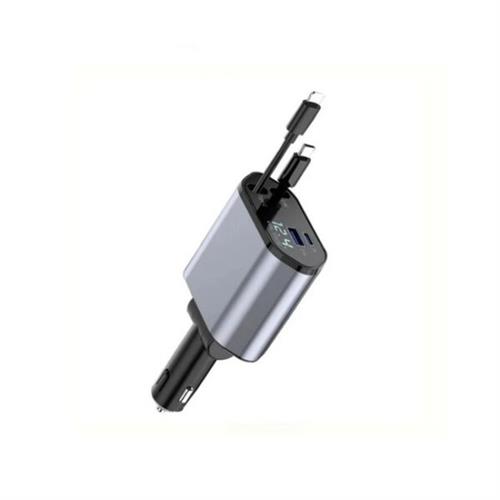 4-in-1 120W Retractable Car Charger