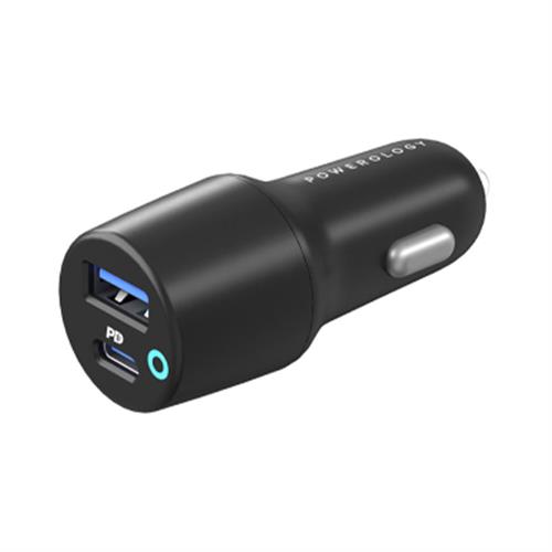 Powerology 38W Ultra-Quick Dual Port Car Charger