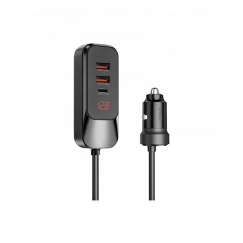 WiWU WI-QC015 Extend 120W Dual USB-A + Dual USB-C Car Charger