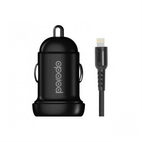 Porodo 4.8A Dual Port Mini Car Charger