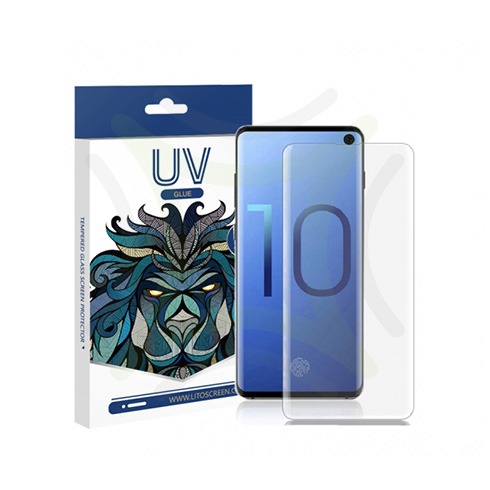 LITO UV Liquid Full Glue Tempered Glass Screen Protector for Galaxy S10 and S10+