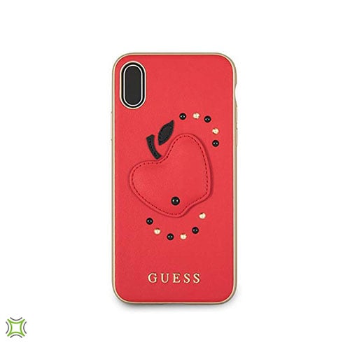 Guess Fruitistic Red Apple PU Leather iPhone Hard Case