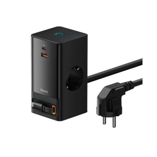 Baseus PowerCombo 65W 2AC+1U+1C+Retractable-C Digital PowerStrip with 1.5m Power Cord EU