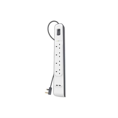 Belkin SurgePlus Surge Protector 2 USB + 4-Outlet Surge Protection Strip