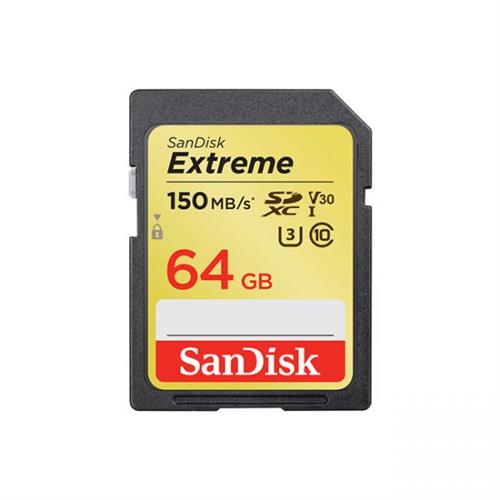 SanDisk Extreme 64GB SDXC 150MB/s UHS-I Memory Card