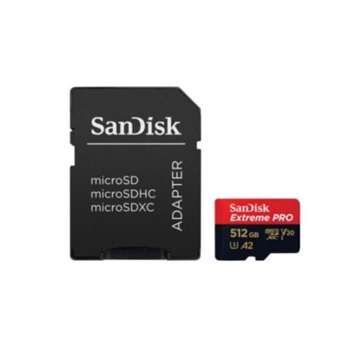 SanDisk Extreme PRO microSDXC 512GB UHS-I 200MB/s Memory Card with Adapter