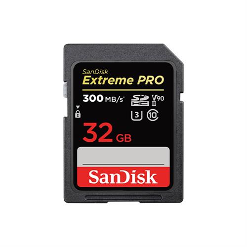 SanDisk Extreme PRO SDHC 32GB UHS-II 300MB/s Memory Card