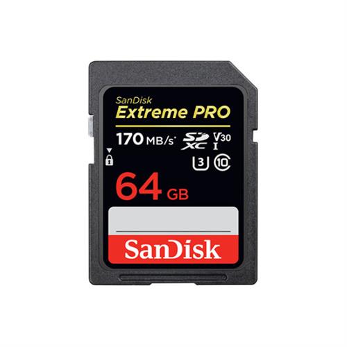 SanDisk Extreme PRO SDXC 64GB UHS-I 170MB/s Memory Card