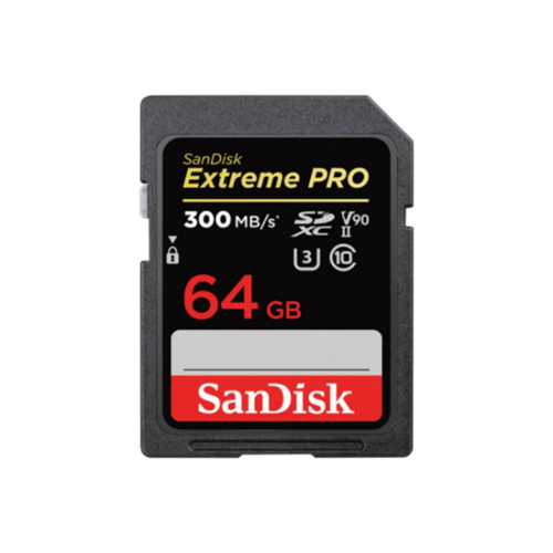 SanDisk Extreme PRO SDXC 64GB UHS-II 300MB/s Memory Card