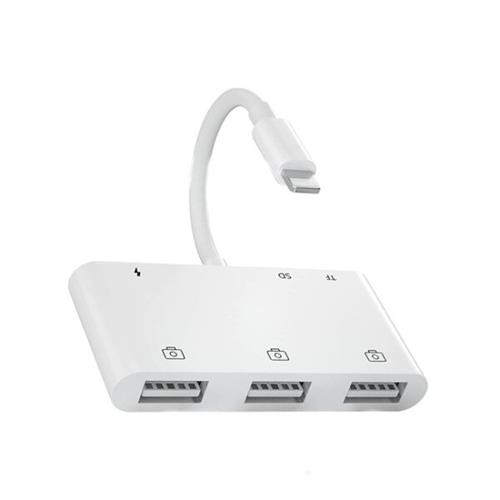 COTEetCI Lightning to SD/TF + 3xUSB OTG Adapter