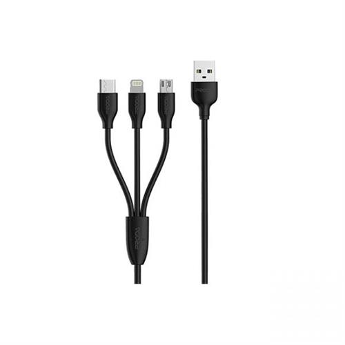 Proda PC-02TH 3-in-1 Fast Charging Cable