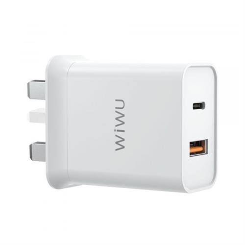 WiWU Comet USB-C + QC3.0 Power Adapter