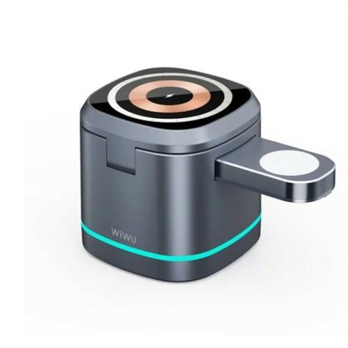 WiWU WI-W024 15W Rubiks Cube 3 In 1 Wireless Charger