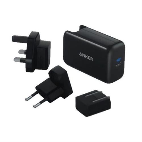 Anker A2712 PowerPort III 65W Pod USB-C Fast Charger with Worldwide Plug Set