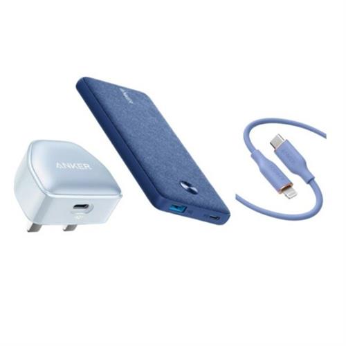 Anker IPhone Starter Kit 3 in 1 PowerCore Essential 20W PD 20000mAh Power Bank