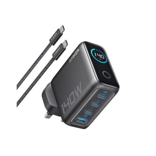 Anker Zolo B2697KZ1 140W 4-Port GaN Charger with Fast Charging with USB-C Cable