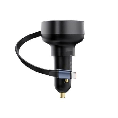 Baseus 60W Enjoyment Pro Car Charger C+Retractable with Type-C Cable