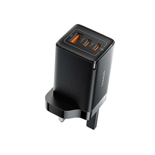 Baseus GaN5 Pro 65W 2C+U 3-in-1 UK 3 Pin Fast Charger