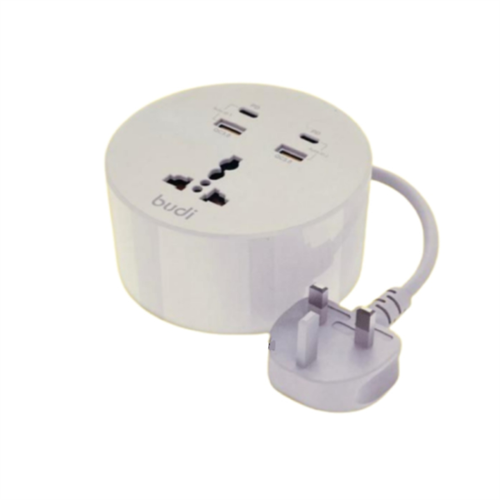 Budi AC308RUW 20W 2 USB + 2 PD Power Socket