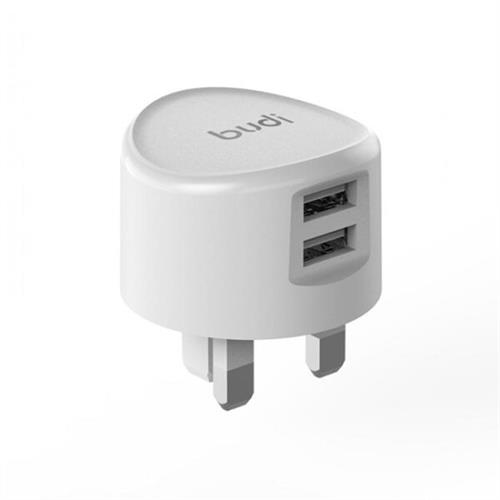 Budi M8J3232U 12W 2 Port USB 3 Pin Charger