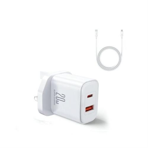 Joyroom JR-TCF05 20W A+C Dual-Port Charger With Type-C to Lightning Cable