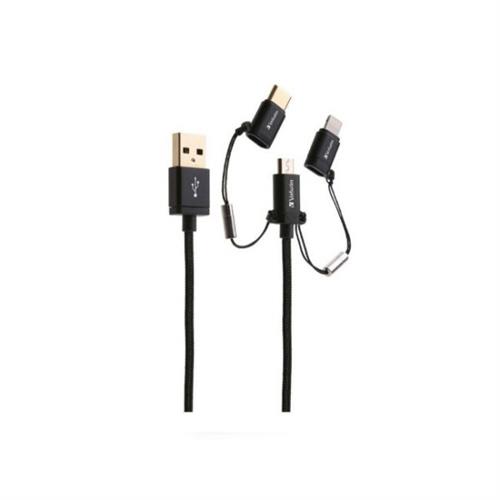 Verbatim 1.2M Micro USB + Lightning Cable