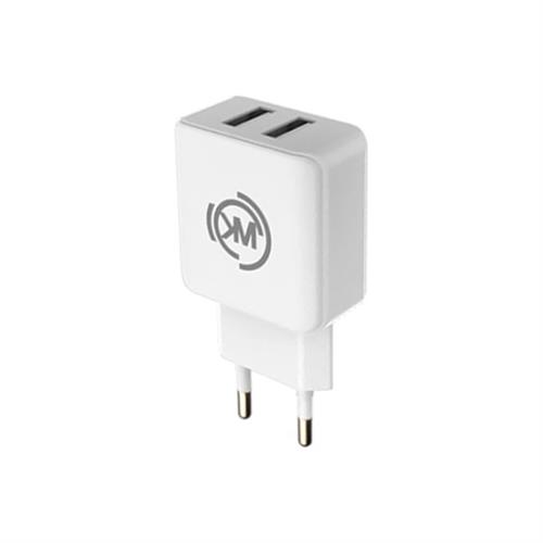 WK Design WP-U11 Blanc Dual Port USB Charger