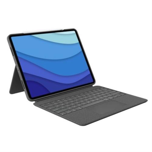 Logitech iPad Combo Touch Detachable keyboard Case with Trackpad For Apple iPad 12.9 5th/ 6th Gen