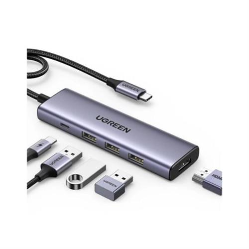UGREEN 15597 5-in-1 USB-C to 4K@60Hz HDMI + PD Power + 3 x USB3.0 5gbps Multifunction Adapter