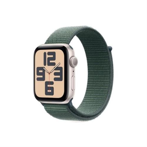 Apple Watch SE 2nd Gen 40MM Starlight Aluminum GPS Green Sport Loop Band