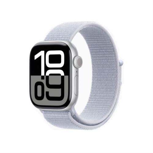 Apple Watch Series 10 42MM Silver Aluminum GPS Cloud Blue Sport Loop Band