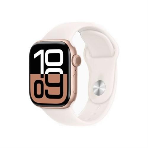 Apple Watch Series 10 46MM Rose Gold Aluminum GPS Light Blush Sport Band