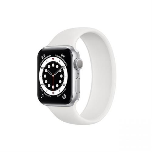 Apple Watch Series 6 44MM Silver Aluminum GPS White Solo Loop