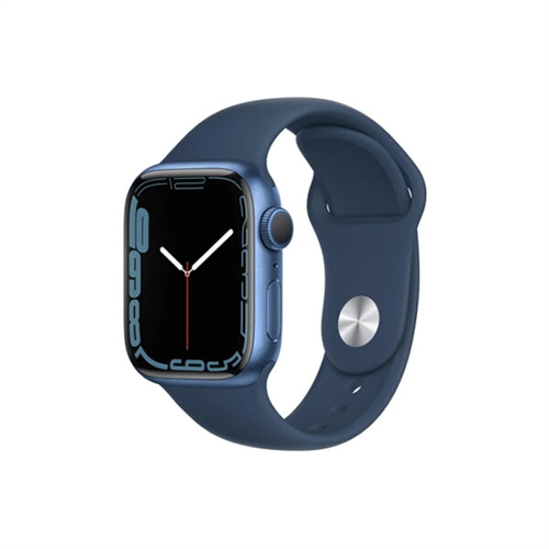 Apple Watch Series 7 45MM Blue Aluminum GPS Abyss Blue Sport Band