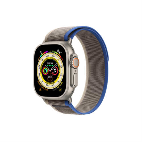 Apple Watch Ultra 49MM Titanium GPS + Cellular Blue/Gray Trail Loop Band