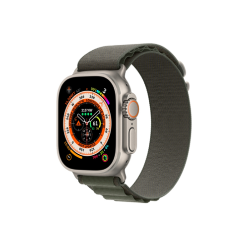 Apple Watch Ultra 49MM Titanium GPS + Cellular Green Alpine Loop Band