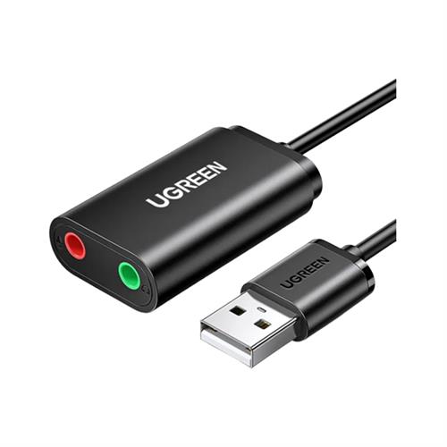 UGREEN 30724 USB Audio Adapter External Stereo Sound Card with 3.5mm Headphone Adapter