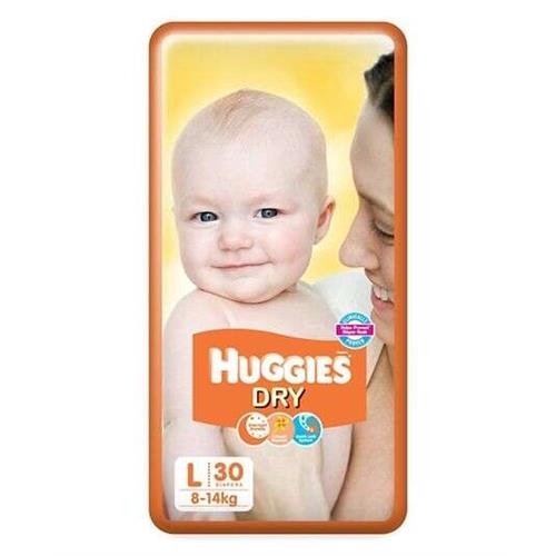 Huggies New Dry Taped Diapers Size L 30 Pcs Pack