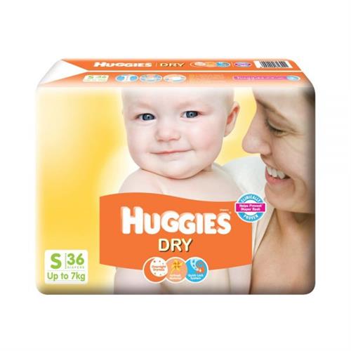 Huggies New Dry Taped Diapers Size S 36 Pcs Pack