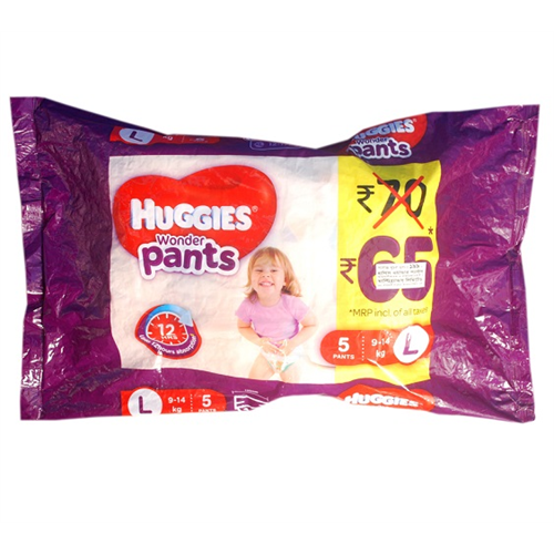 Huggies Wonder Pants Size L 5 Pc Pack