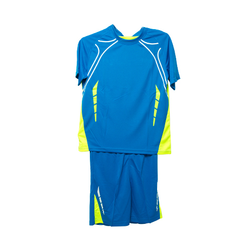 Mens Blue Sports T Shirt and Shorts Sportswear Set