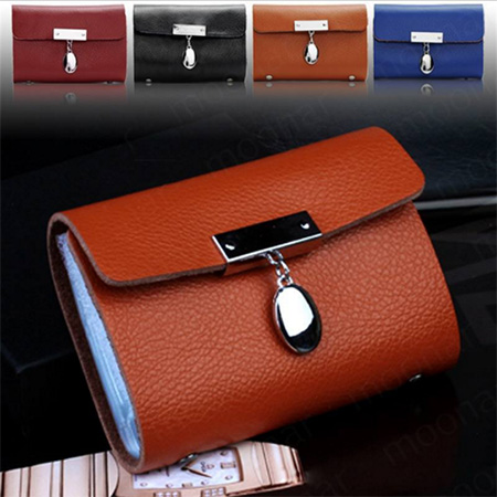 Womens Leather Card Holder Wallet