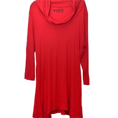 Womens High Neck Dress Red