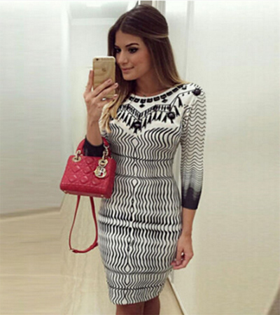 Womens Bodycon Slim Elegant Mini Dress