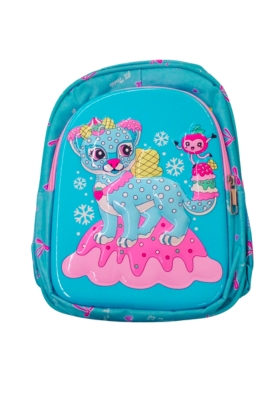 PRE SCHOOL BAG - BLUE LEOPARD