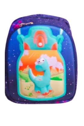 PRE SCHOOL BAG - DINO DARK BLUE