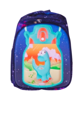 PRE SCHOOL BAG - DINO LIGHT BLUE